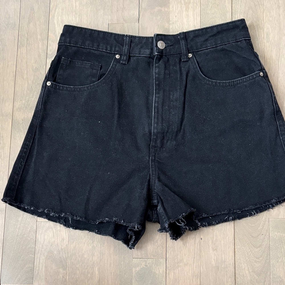 Zara Black Jean Shorts